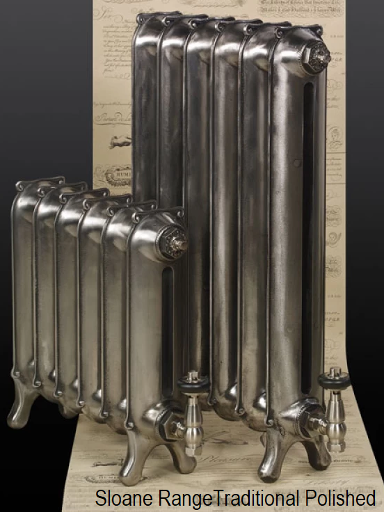 Sloane Cast Iron Radiator - 450mm High, 4 Section